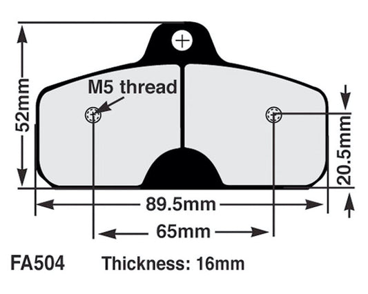EBC FA504A Brake Pad Set