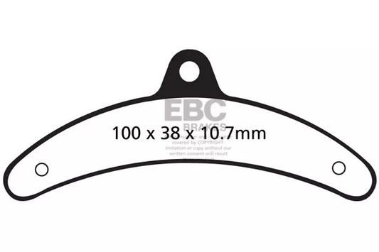 EBC FA543 Brakes British Made Organic FA Series Brake Pads