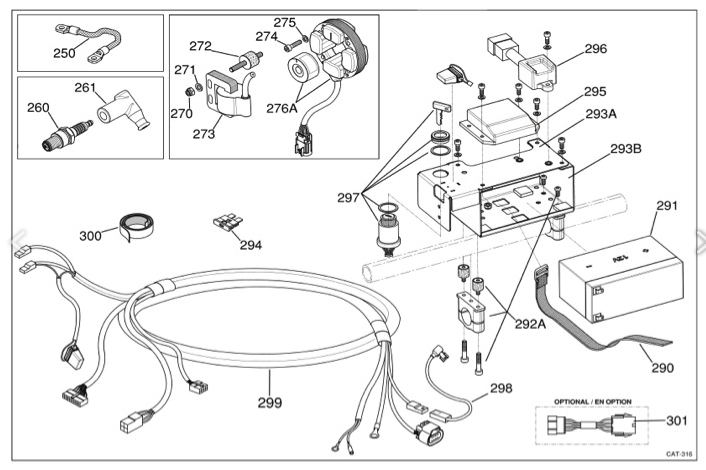 Genuine A-120905B Iame X30 Bottom Battery Support