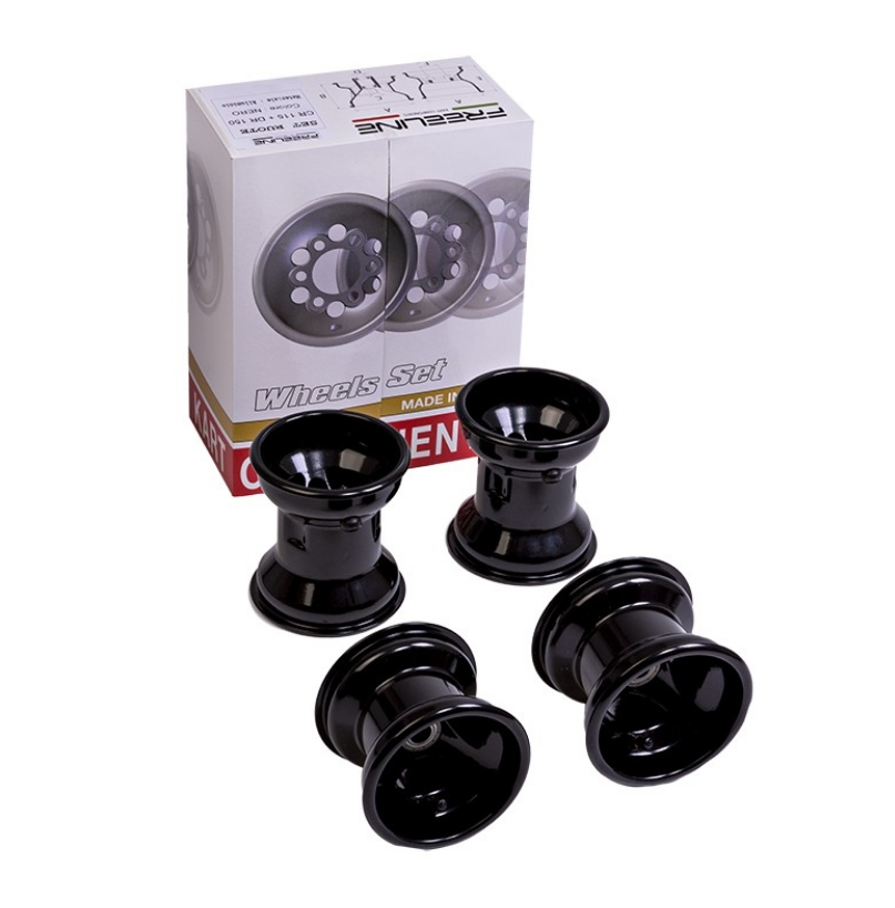 Freeline Aluminium Rims Wheels Set 115/15mm Easykart 50cc 60cc BirelArt