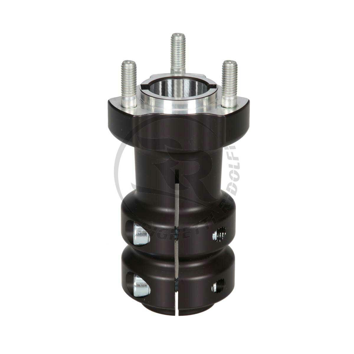 Wheel Hub D.30mm L.115mm Key 6/8mm - Black Aluminium - Kartz