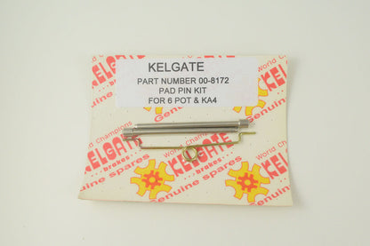 Kelgate Pad Pin Kit 6-Pot SuperKart or KA4 Caliper 00-8172