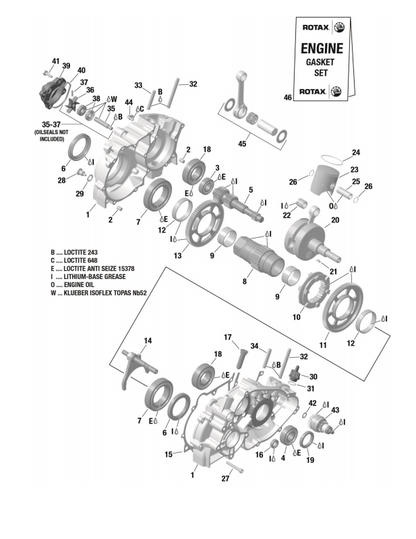 Rotax Max DD2 Crankcase Gear Gasket - Kartz