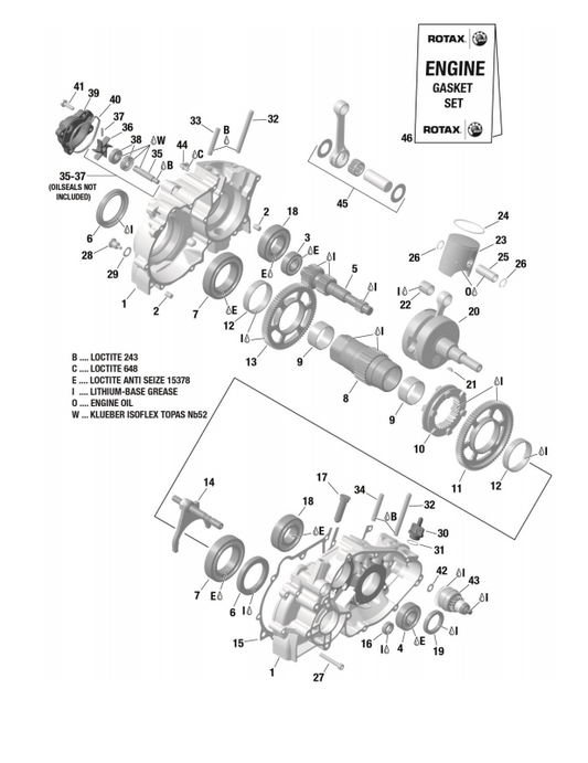Rotax Max DD2 Crankcase Gear Gasket - Kartz