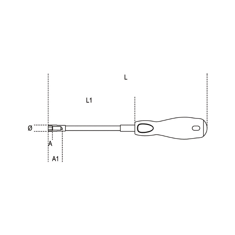 Beta Flexible Hexagon Nut Spinner Tool 7/8mm