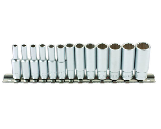 Beta Tools 13Pc Deep Socket Set 1/4 Drive
