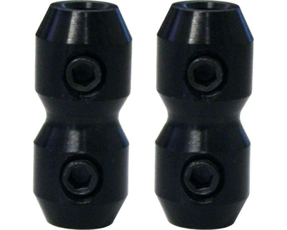 Anodised Cable Clamp Pair 'Bullet' Style