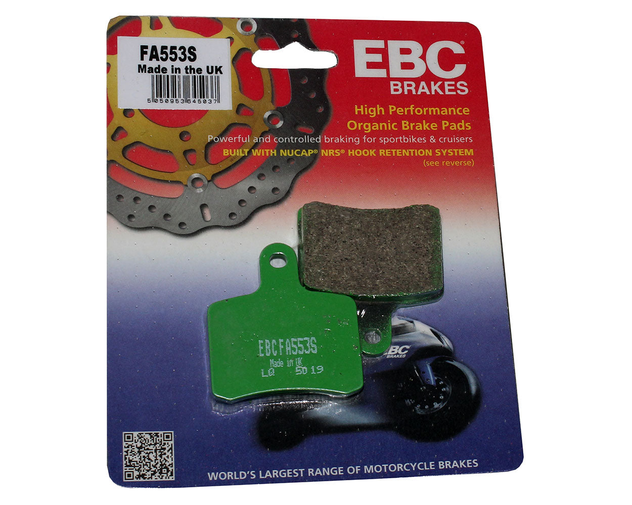 EBC OTK Tonykart BSD Brake Pad Set FA553 Organic FA Series