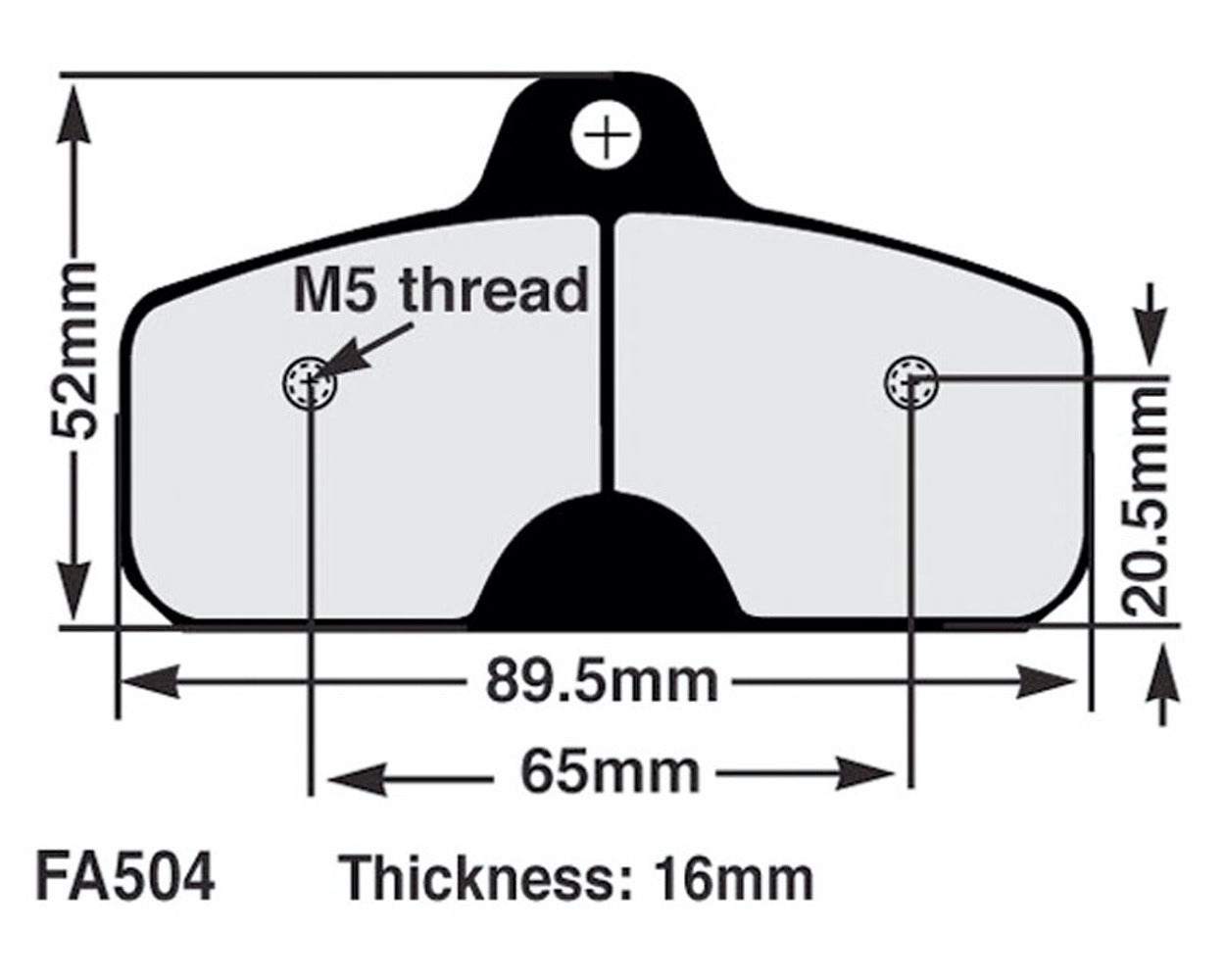 EBC FA504A Brake Pad Set