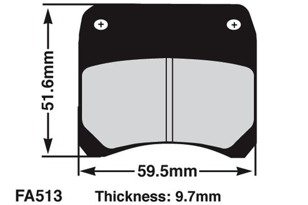 EBC Brake Pads for 2 & 4 Pot Kelgate System FA513