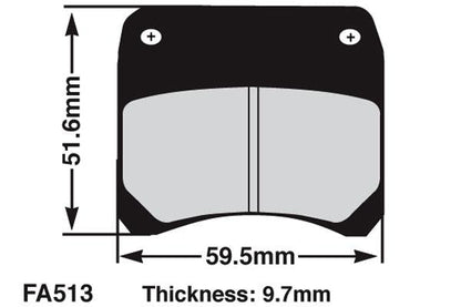 EBC Brake Pads for 2 & 4 Pot Kelgate System FA513