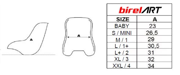 Freeline Seat Birel Art F9S Silver 40.16215.00