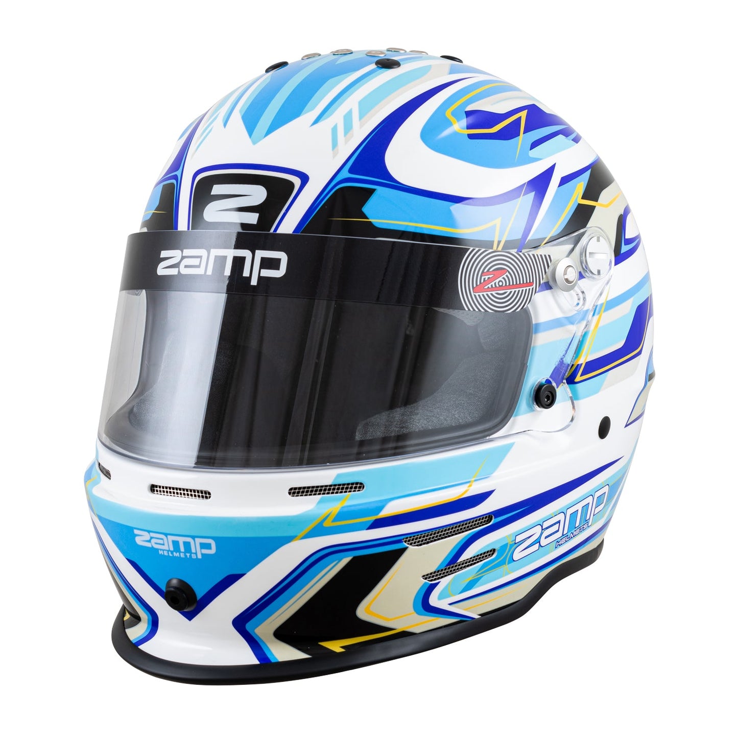 ZAMP RZ 42 Youth CMR White / Blue - Kartz