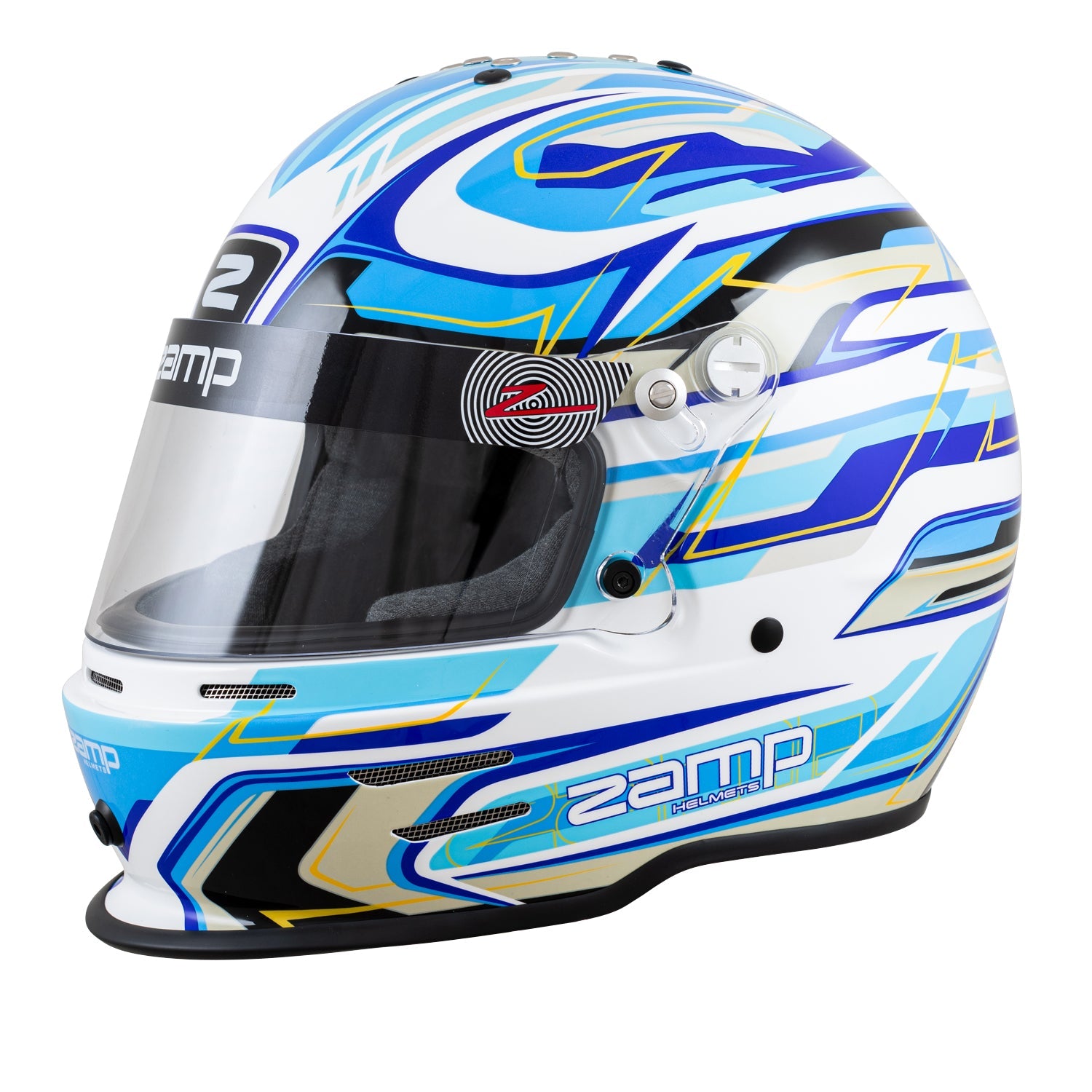 ZAMP RZ 42 Youth CMR White / Blue - Kartz