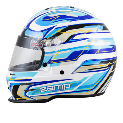 ZAMP RZ 42 Youth CMR White / Blue - Kartz