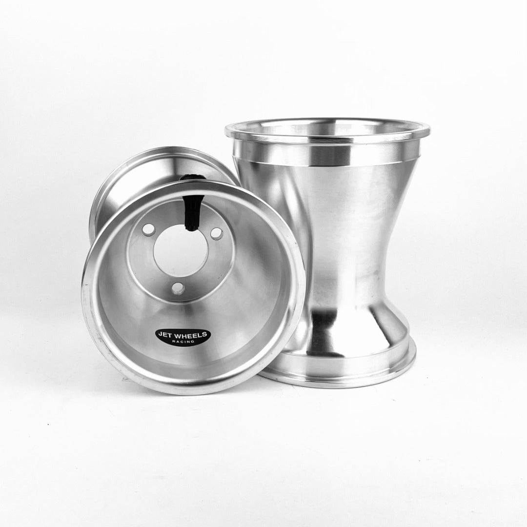 KC 5" Jet Wheels CNC Silver/Black (Single Wheels)