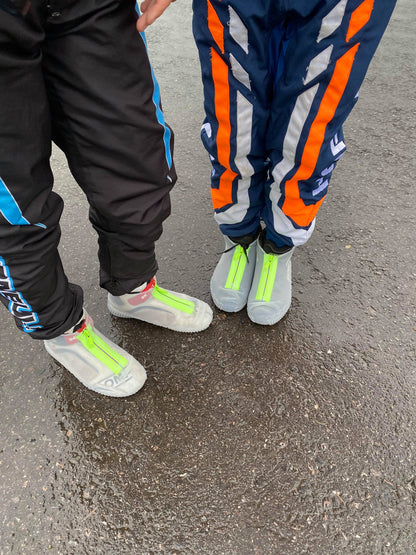 Go Kart Transparent Race Over Boots Shoes Overboots Clear Wet Raining