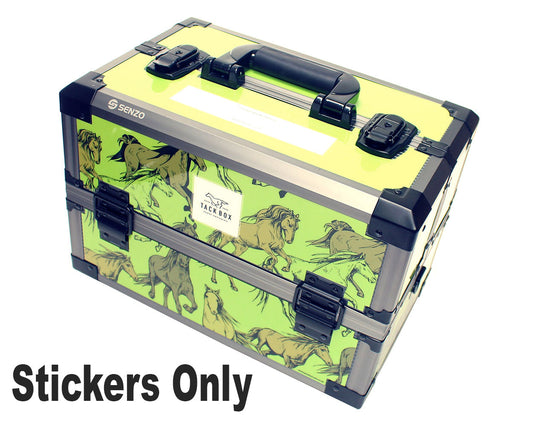 Tack Storage Box Sticker Set - Lime Green