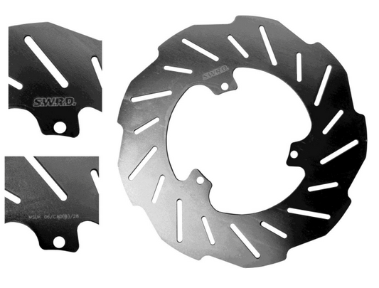 Wright Karts Cadet Bambino Brake Disc 3mm X 185mm Slotted / Drilled