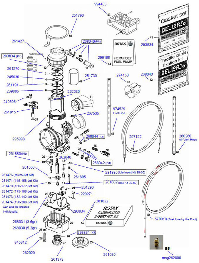 Rotax Max Genuine Carburettor Choke Lever 261915