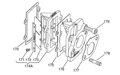 Iame X30 Reed Inner/Outer Block Gaskets Genuine