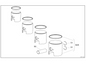 Iame X30 Piston & Ring Set 54. BP-250
