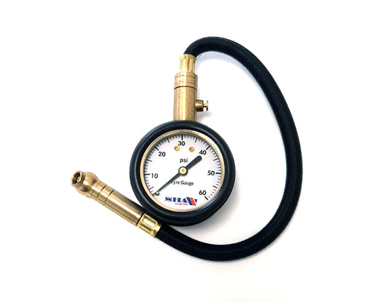 SHAW Small Tyre Pressure Gauge 60psi - Kartz