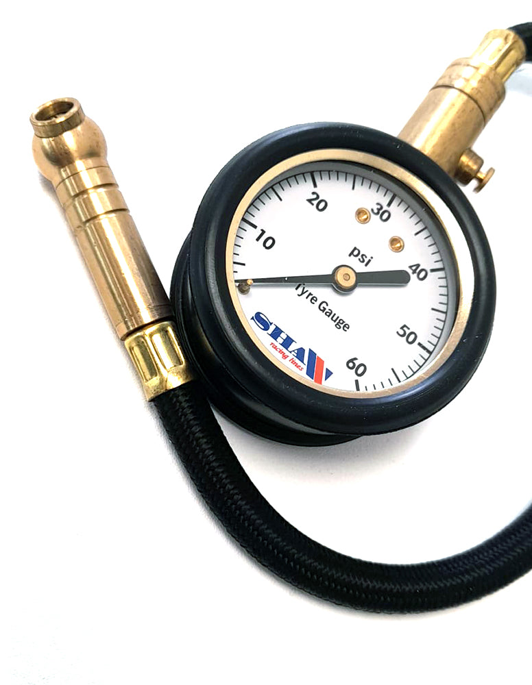 SHAW Small Tyre Pressure Gauge 60psi - Kartz