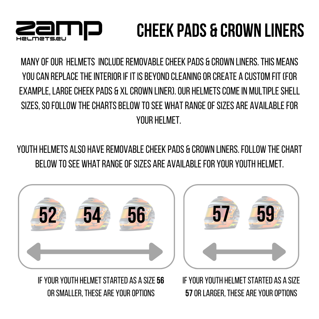ZAMP RZ 42 Youth CMR White / Blue - Kartz