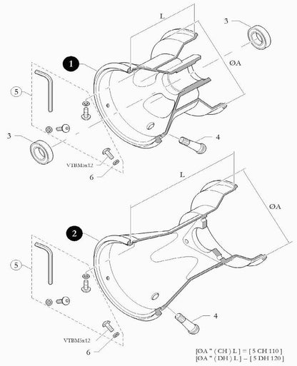 Freeline Aluminium DH Wheels 5"