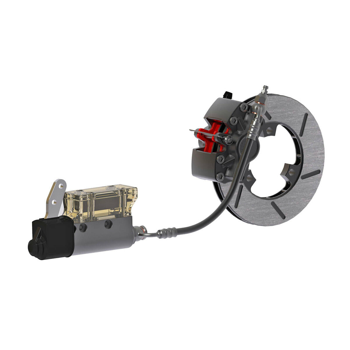 Righetti Complete Rear Brake Kit MA21 Minikart Hydraulic Anodized